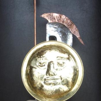 Sculpture intitulée "Warrior" par Gepo, Œuvre d'art originale, Métaux