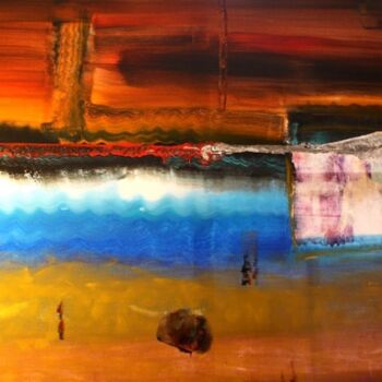 Peinture intitulée "Rêve de feu" par Emma Laroche, Œuvre d'art originale, Acrylique