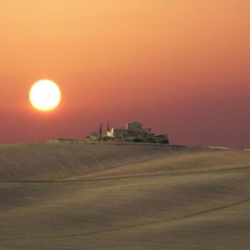 Digital Arts με τίτλο "Paysage de Toscane" από Max Parisot Du Lyaumont, Αυθεντικά έργα τέχνης, Φωτογραφία Μοντάζ