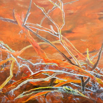 Painting titled "Automne" by Brigitte Mathé (MBL), Original Artwork, Oil