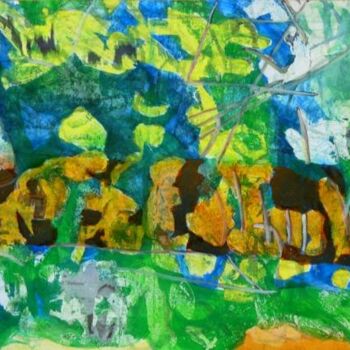 Peinture intitulée "Dryades" par Philippe Casaubon, Œuvre d'art originale, Huile