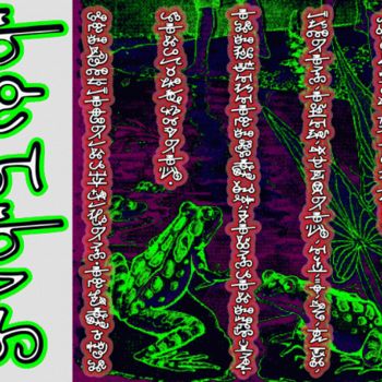 Arts numériques intitulée "Alien symbols writi…" par Dscript, Œuvre d'art originale