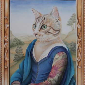 Peinture intitulée "Mira" par Isabelle Molinard, Œuvre d'art originale, Huile