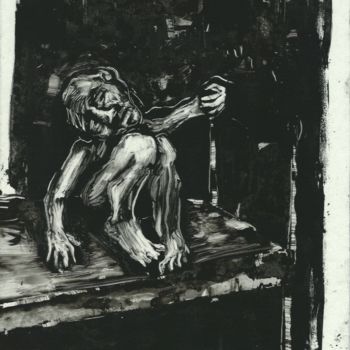 Artisanat intitulée "La fièvre 4." par Frhégo, Œuvre d'art originale