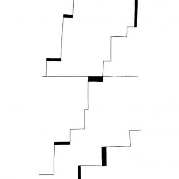 Dessin intitulée "shéma4_escalade" par Serge Chamchinov, Œuvre d'art originale