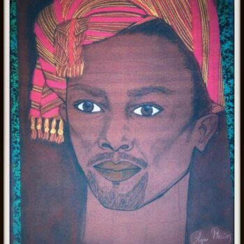 「COMORIEN ENTURBANNE」というタイトルの絵画 Olga Recioによって, オリジナルのアートワーク