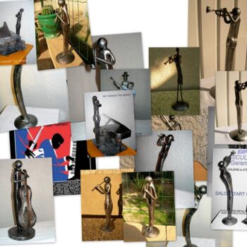 Sculpture intitulée "jazz-and-galerie-1.…" par Gerard Lami, Œuvre d'art originale