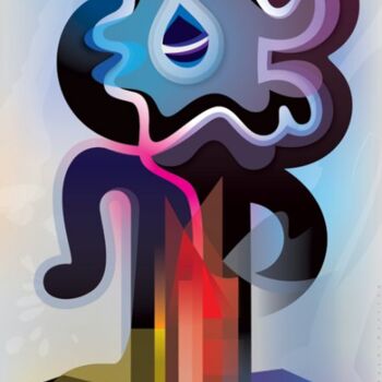 Digital Arts titled "Pain Of Feeler" by Bernd Wachtmeister, Original Artwork, Digital Painting