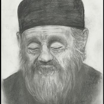 Dibujo titulada "Rugaciune" por Victor Covaliov, Obra de arte original