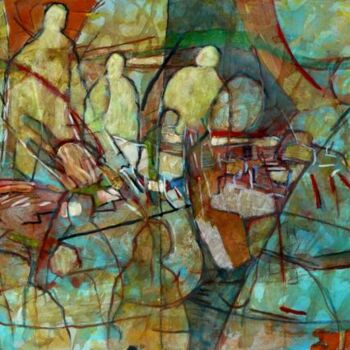 Ζωγραφική με τίτλο "Atropos" από Philippe Casaubon, Αυθεντικά έργα τέχνης, Άλλος