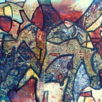 Peinture intitulée "Brontes" par Philippe Casaubon, Œuvre d'art originale, Huile