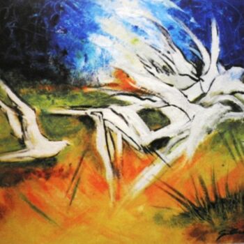 Pittura intitolato "Il volo" da Geremia Cocozza, Opera d'arte originale, Altro