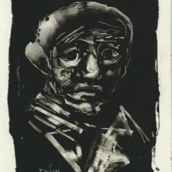 Artisanat intitulée "Portrait d'artiste." par Frhégo, Œuvre d'art originale