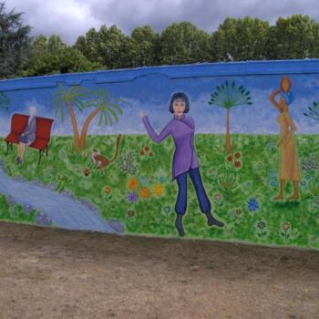 Installation titled "PEINTURE MURALE DU…" by Olga Recio, Original Artwork
