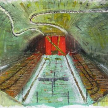Peinture intitulée "Electrique" par Nathalie Torrents, Œuvre d'art originale