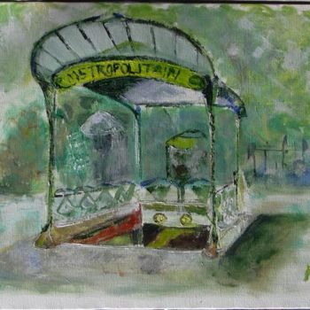 Peinture intitulée "M__tro.jpg" par Nathalie Torrents, Œuvre d'art originale
