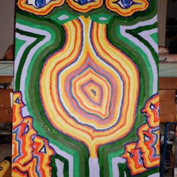 Painting titled "Schälung unter Aufs…" by Remus Besca, Original Artwork