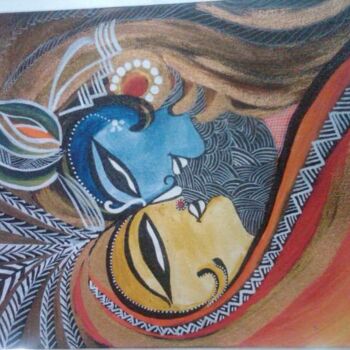 Painting titled "Duet.." by Smita Banerjee, Original Artwork, Oil