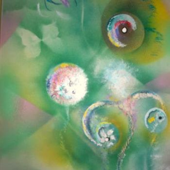 「poisson japonais」というタイトルの絵画 Dominique Bertrandによって, オリジナルのアートワーク, アクリル