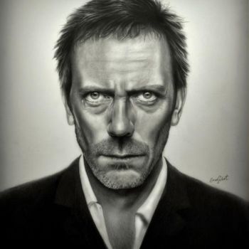 Drawing titled "dr.house" by Ercan Sebat, Original Artwork, Other