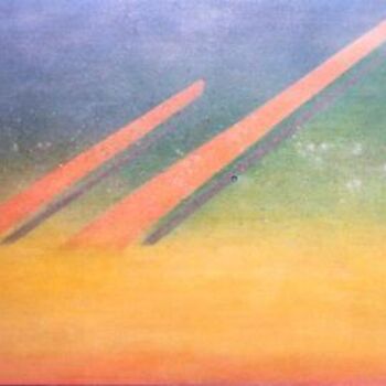 Pintura intitulada "Exploration #26" por Mal, Obras de arte originais, Acrílico Montado em Armação em madeira