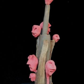 Sculpture titled "Points de vue" by Batich, Original Artwork, Ceramics