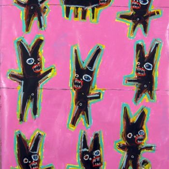 Peinture intitulée "The feast with defr…" par Matt Sesow, Œuvre d'art originale, Acrylique