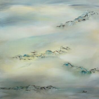 Peinture intitulée "Les Brumes de l'Him…" par Elisa Cook Benbassat Bassat, Œuvre d'art originale, Huile