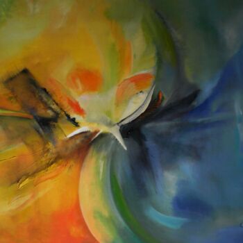 Malerei mit dem Titel "Living Nature I" von Clari Netzer, Original-Kunstwerk, Acryl Auf Keilrahmen aus Holz montiert