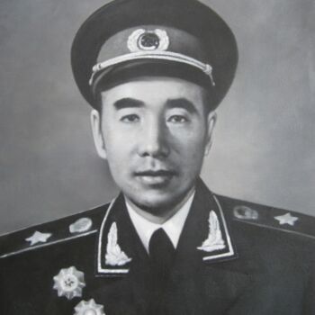 Ζωγραφική με τίτλο "杨国祥油画中国十大元帅林彪肖像" από 杨 国祥, Αυθεντικά έργα τέχνης
