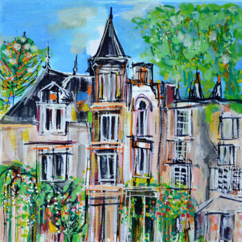 "Un château en Isère…" başlıklı Tablo Muriel Cayet tarafından, Orijinal sanat