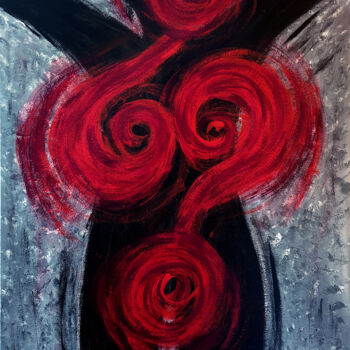 Pintura titulada "CUESTIÓN DE GÉNERO…" por Adela Casado Cano, Obra de arte original, Acrílico
