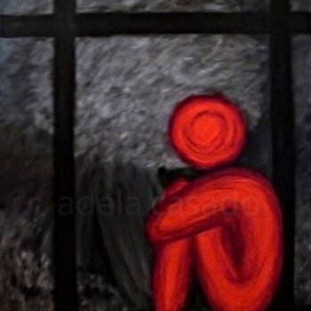 Painting titled "SOLITUD I" by Adela Casado Cano, Original Artwork, Acrylic