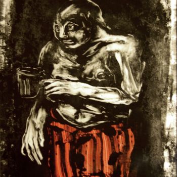 Artisanat intitulée "Personnage -à la ta…" par Frhégo, Œuvre d'art originale