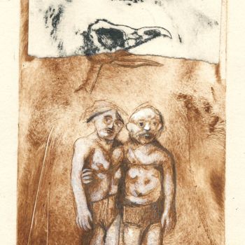 Drawing titled "phrénologie-3" by Frhégo, Original Artwork, Other