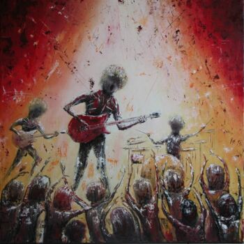 Painting titled "trio" by Olivier Dazelle, Original Artwork