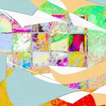 Digitale Kunst getiteld "Sky & Sea" door Armen Ghazayran (Nem), Origineel Kunstwerk, Digitaal Schilderwerk