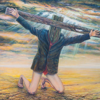 Painting titled "Hibernate Сonscious…" by Sergey Shenderovsky, Original Artwork, Oil