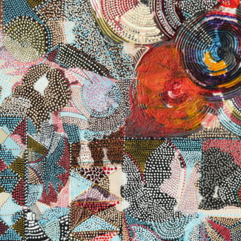 Peinture intitulée "point2-012.jpg" par Lapiche, Œuvre d'art originale