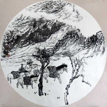 Pittura intitolato "40-6.jpg" da Dong Lin Zhang, Opera d'arte originale