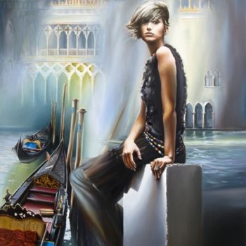 Malerei mit dem Titel "Lights And Shadows" von Victor Hagea, Original-Kunstwerk, Öl