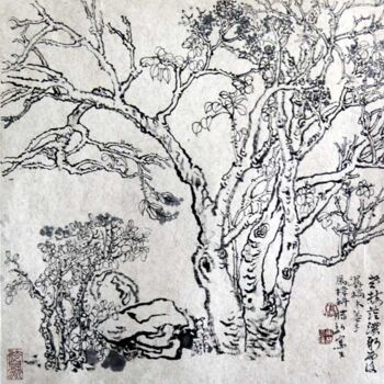 Malerei mit dem Titel "37x37-1.jpg" von Dong Lin Zhang, Original-Kunstwerk