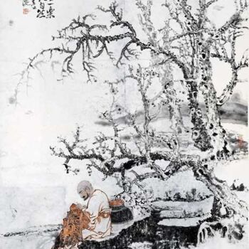 Schilderij getiteld "96x45.jpg" door Dong Lin Zhang, Origineel Kunstwerk