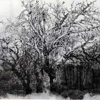 Ζωγραφική με τίτλο "张东林写生人物画:乡村" από 东林 张, Αυθεντικά έργα τέχνης, Λάδι