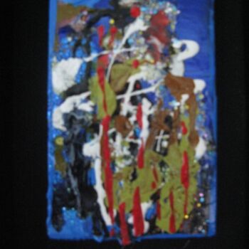 Peinture intitulée "abstrait sans titre" par Marcelle Hamelin, Œuvre d'art originale, Huile