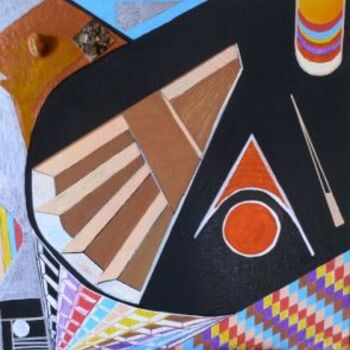 Peinture intitulée "resonnance.jpg" par Lapiche, Œuvre d'art originale