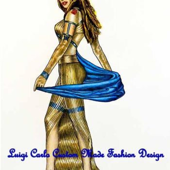 Artcraft titled "Robes de femme de h…" by Luigi Carlo, Original Artwork, Apparel