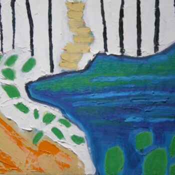 Peinture intitulée "cap ferrat" par Gilles Piquereau, Œuvre d'art originale