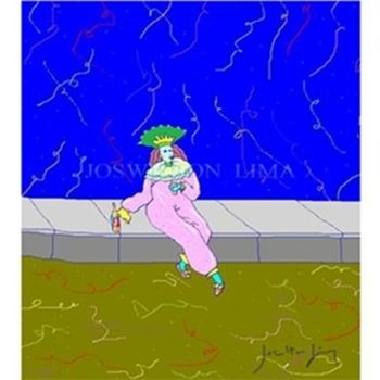 Malerei mit dem Titel "Pintura Digital / A…" von Joswilton Lima, Original-Kunstwerk, Öl