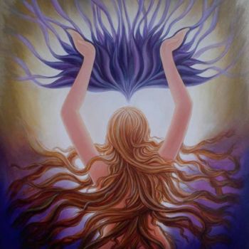 Painting titled "DOOR TO SALVATION 2" by Suddha Sama, Original Artwork, Oil